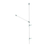 Szigetelt villámvédelmi készlet 1500mmx 16--mm-átmérő kezeletlen 101 3-ES-16 OBO-BETTERMANN