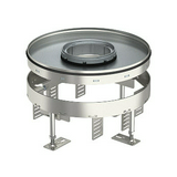 Szintezhető padlókazetta tubusos kerek 110mm-ma 10-modul nemesacél RKFR2 7 V25 OBO-BETTERMANN