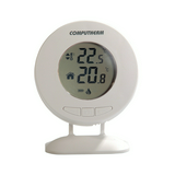 RF szobatermosztát 433MHz elemes LCD programozható komplett 5-30°C 3V falonkívüli-hoz QUANTRAX