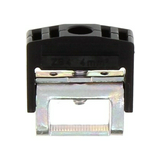 Szorítókapocs fekete 3mm-va 10mm-sz lapos sín-hez 4mm2-vezetőhöz(max.) ZB 4/K BK CONTA-CLIP