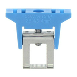 Szorítókapocs kék 6mm-va 6mm-sz lapos sín-hez 4mm2-vezetőhöz(max.) ZB 4/6/K BU CONTA-CLIP