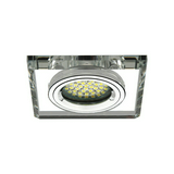 Szpot lámpatest álmennyezetbe MR16 1x 50W 12V AC/DC GX5.3 ezüst-ház üveg MORTA CT-DSL50-SR KANLUX