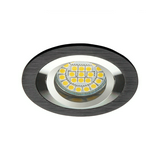 Szpot lámpatest álmennyezetbe MR16 1x 50W 12V AC/DC GX5.3 fekete-ház IP20 SEIDY CT-DTO50-B KANLUX