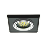 Szpot lámpatest álmennyezetbe MR16 1x 50W 12V AC/DC GX5.3 fekete-ház üveg MORTA CT-DSL50-B KANLUX