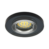 Szpot lámpatest álmennyezetbe MR16 1x 50W 12V AC/DC GX5.3 fekete-ház üveg MORTA CT-DSO50-B KANLUX