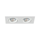 Szpot lámpatest álmennyezetbe MR16 2x 50W 12V AC/DC GX5.3 fehér-ház SEIDY CT-DTL250-W/M KANLUX