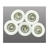 Szpot lámpatest álmennyezeti MR16 (5db) 1x 50W 230V AC GU10 króm-ház alumínium IP20 ALPE16 BRILUM
