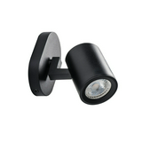 Szpot lámpatest falra/mennyezetre PAR16 1x 35W 220-240V AC GU10 fekete-ház LAURIN EL-1O B KANLUX