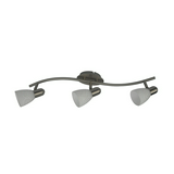 Szpot lámpatest mennyezetre üvegbúrával 3x 40W 230V AC E14 króm-ház acél IP20 HarmonyLux3 RÁBALUX