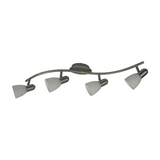 Szpot lámpatest mennyezetre üvegbúrával 4x 40W 230V AC E14 króm-ház acél IP20 HarmonyLux4 RÁBALUX