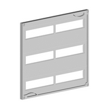 Takarólemez installációs elosztóhoz műanyag 450mm x 500mmx 3 xsor kivágás Alpha630 8GK SIEMENS