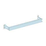 Tartósín sorolható készülékekhez W=600mm 600mm x 93.5mm x 50mm fém szürke Prisma G Schneider
