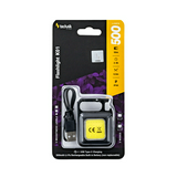 LED zseb-/munkalámpa 500lm 50m 4h 0,5Ah/Li-Po USB-C IP44 3mód 1x tölthető akku teleppel Technik