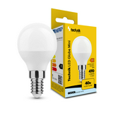 LED lámpa kisgömb P45 4,9W- 40W E14 470lm 860 220-240V AC 20000h 360° 6000K Technik