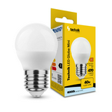 LED lámpa kisgömb P45 4,9W- 40W E27 470lm 860 220-240V AC 20000h 360° 6000K Technik