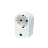 Dugaljadapter DIN(F)->DIN(F) 3500W +túlfeszvédő fehér 16A 250V Professional Technik