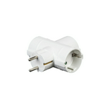T-elosztódugó DIN(F)->3xDIN(F) 3500W fehér 16A 250V Professional Technik