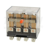 Teljesítményrelé 10A/230VAC/28VDC 4v dugaszolós 110V50Hz monostabil TRACON