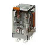 Teljesítményrelé 12A 2-v dugaszolós 24VDC monostabil IP20 56.32.9.024.0040 FINDER