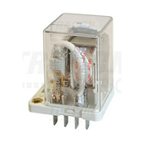 Teljesítményrelé 30A/230VAC/28VDC 3v dugaszolós 110VDC monostabil TRACON