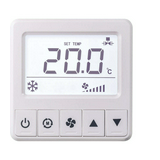 Termosztát fancoil hűtő LCD aktív 0..10V relé 4z/5A/250V 1°C- 50°C 24VAC LCF02 C 4DO Thermokon