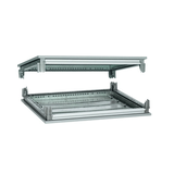 Tető+alap készlet XL3 4000-hez porszórt acél 475mm-sz 150mm-ma 475mm-mé szürke XL3 LEGRAND