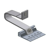 Tetőkampó napelemhez cserépre 40x8mm T-fejű csavarral alumínium Pitch XT40-Slim-Low AEROCOMPACT