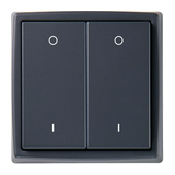 EnOcean fali kapcsoló világítás tápmentes I/O antracit Bluetooth 4csat. RF EasySensMini Thermokon