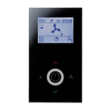 Termosztát LCD BACnet relé 2z/0,5A 3z/3A 50°C 230VAC süllyesztett JOY Fancoil 5DO RS485 Thermokon