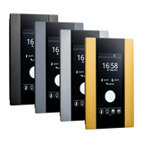 KNX kezelő hőérzékelő 0..50°C TFT design fekete süllyesztett IP30 thanos EVO temp Thermokon