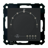 KNX kezelő hő- páraérzékelő 0..50°C 0..100%rH forgató+nyom. LED IP30 WRF06 INC temp_rH Thermokon