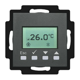 Kezelő hőérzékelő terem aktív 2x0..10V antracit 0-50°C IP30 WRF06 temp LCD VV IType3 Thermokon