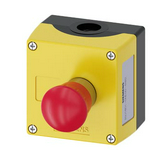 Tokozott vésznyomó fordítónyugtázás 1-poz. 5-500V50Hz 5-500VDC sárga műanyag SIRIUS ACT SIEMENS