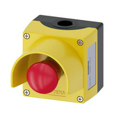 Tokozott vésznyomó fordítónyugtázás +védőgallér 1-poz. 5-500V50Hz 5-500VDC fém SIRIUS ACT SIEMENS