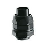 Tömszelence d40mm-Diflex csőhöz UV-álló 50mm-átmérő M50x1.5 egyenes IP54 fekete DF GEWISS