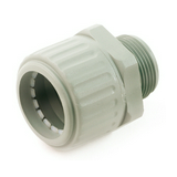 Tömszelence d32mm-gégecsőhöz UV-álló 32mm-átmérő M32x1.5 egyenes IP54 szürke SGL 3232 Dietzel