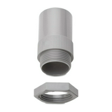 Csőcsatlakozó védőcsőhöz ellenanyával 20mm-átmérő M20x1.5 egyenes IP54 szürke AMT/LN 20 Dietzel