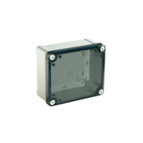 Üres ipari doboz falonkívüli műanyag átlátszó fedél 93mmx 138mmx 72mm IP66 Thalassa TBP Schneider