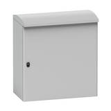 Üres szekrény falonkívüli porszórt acél 1-es ajtó 600mmx 658mmx 330mm IP66 Spacial S3HD Schneider