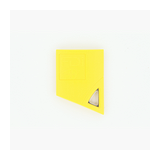 RFID (proximity) tag kulcstartó 13.56MHz sárga IP68 IK08 49x36x7mm  Mifare Plus URMET