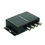 Jelátalakító megfigyelőrendszerhez koax-Ehernet réz 4 x koax-be 1 x RJ45-ki URMET