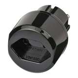 Utazó adapter CH(J)->EURO(C) fekete 11-10A 250V LECTRA