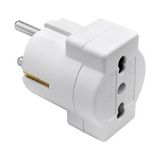 Utazó adapter DIN(F)->IT(L) fehér 16A 250V GW28415 GEWISS