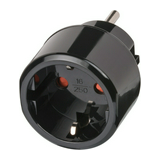 Utazó adapter US(B)->DIN(F) fekete 16A 110-125V LECTRA