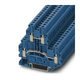 Átmenő sorkapocs TS35 2-szintes 24A 0.14-2.5mm2 kék csavaros csavaros UTTB 2,5 BU PHOENIX CONTACT