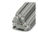 Átmenő sorkapocs TS35 2-szint 2-poz 0.14-4mm2/érvéghüvely 30A szürke UTTB  4 PHOENIX CONTACT