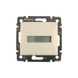 Valena N101 csengőnyomó betét közp. fedéllel 1- billentyűs 1z elefántcsont csengő IP31 jelzőfény LEGRAND