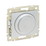 Valena fényerőszabályzó 2vez. betét közp. fedéllel forgató-/nyomó alumínium 5-300W LEGRAND