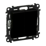 ValenaLife N106+6 nyomó betét közp. fedéllel 1- billentyűs 2v fekete IP20 műanyag LEGRAND