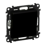 ValenaLife N106 nyomó betét közp. fedéllel 1- billentyűs 1v fekete IP20 LEGRAND